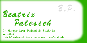 beatrix palesich business card